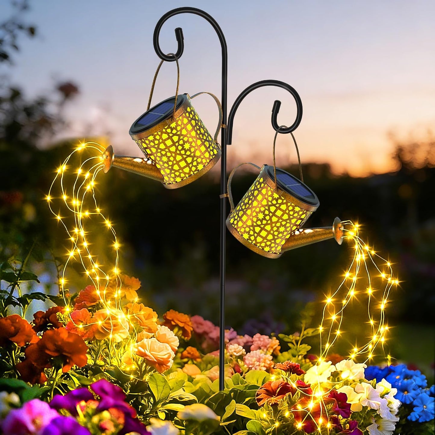 Solar Watering Can Lights Waterproof Outdoor Decorative Garden Decor