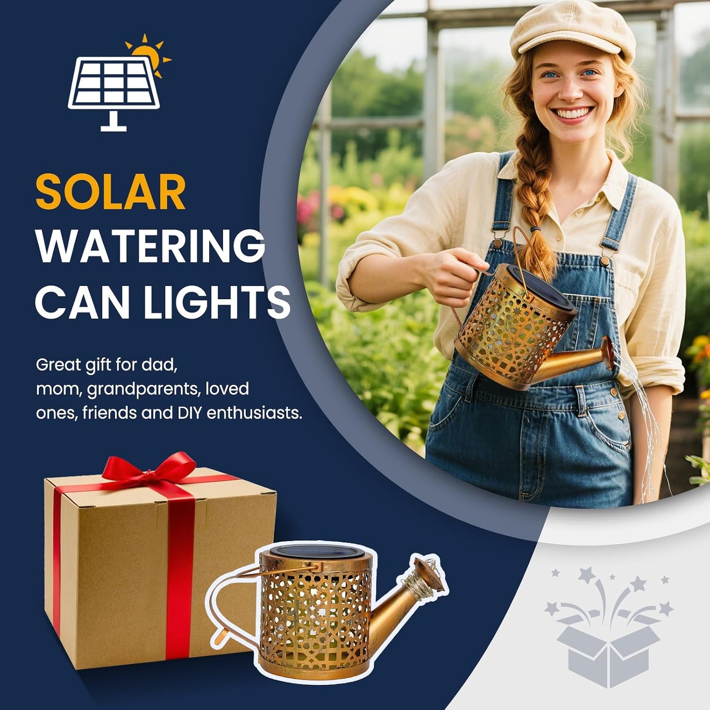 Solar Watering Can Lights Waterproof Outdoor Decorative Garden Decor