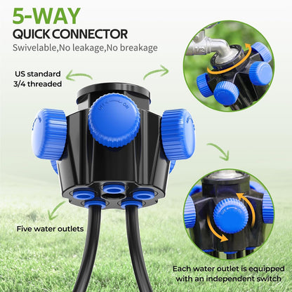 50FT Drip Irrigation Kit for Small Gardens
