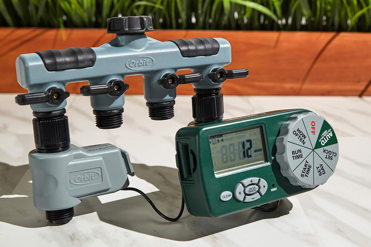 2-Zone Automatic Yard Watering System with Hose Timer - 58911
