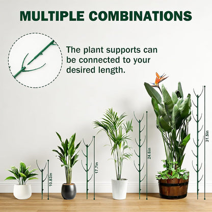 16Pack Stackable Plant Support Stakes, Monstera Plant Support