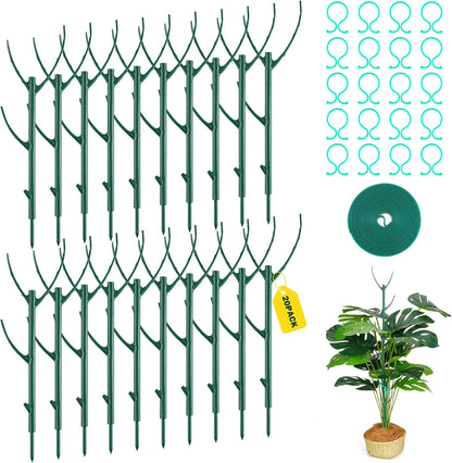 16Pack Stackable Plant Support Stakes, Monstera Plant Support