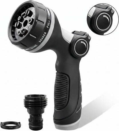 Garden Hose Nozzles,Hose Spray Nozzle with Adjustable 10 Watering Patterns