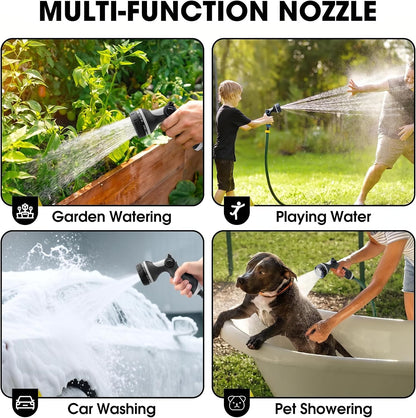 Garden Hose Nozzles,Hose Spray Nozzle with Adjustable 10 Watering Patterns