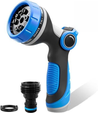 Garden Hose Nozzles,Hose Spray Nozzle with Adjustable 10 Watering Patterns
