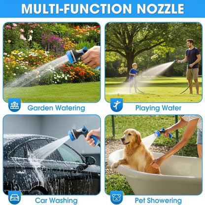 Garden Hose Nozzles,Hose Spray Nozzle with Adjustable 10 Watering Patterns