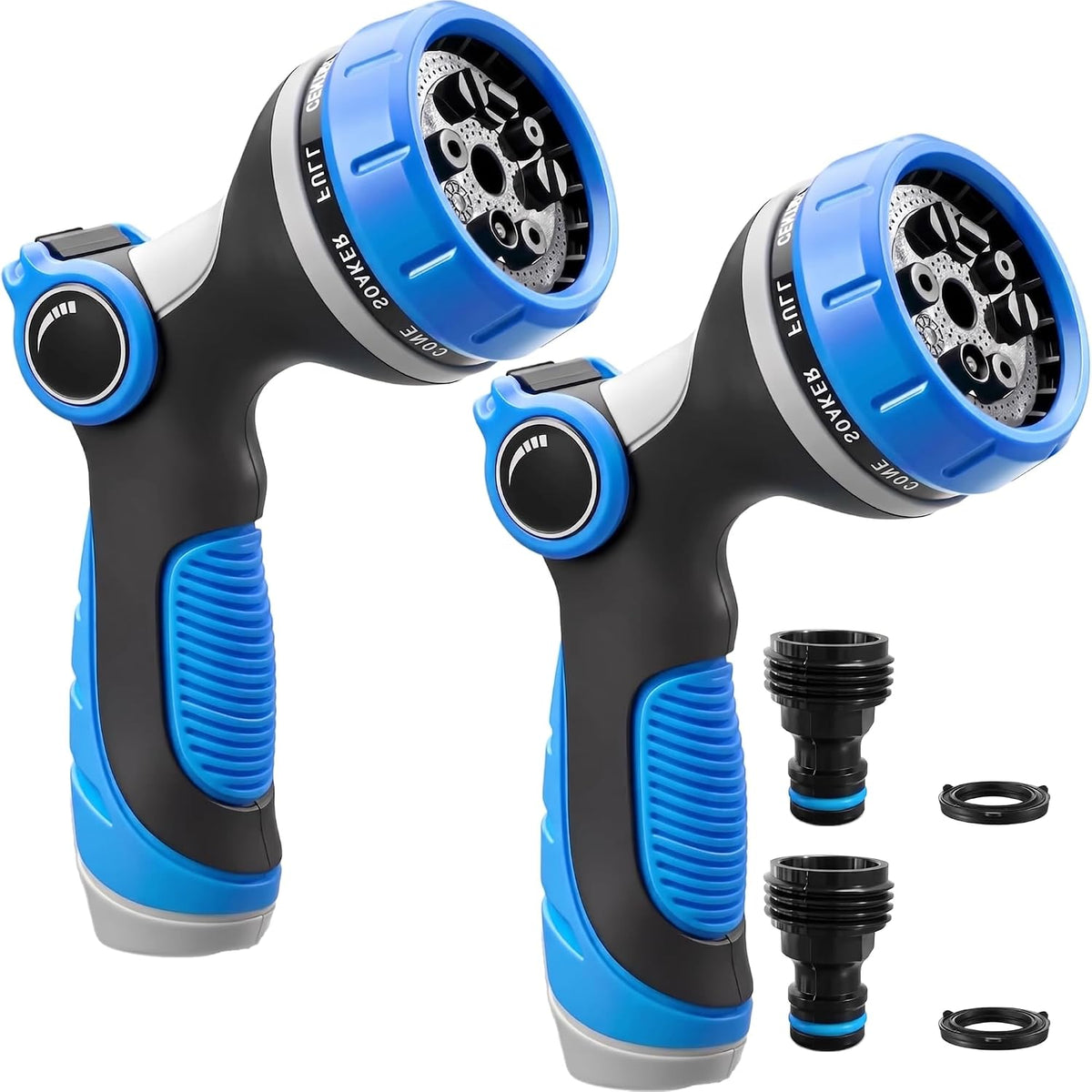 Garden Hose Nozzles,Hose Spray Nozzle with Adjustable 10 Watering Patterns