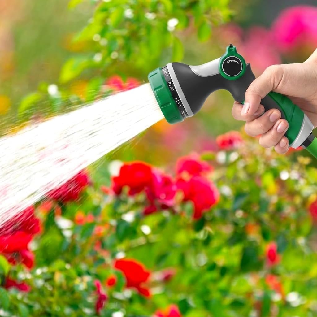 Garden Hose Nozzles,Hose Spray Nozzle with Adjustable 10 Watering Patterns