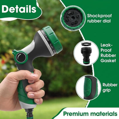 Garden Hose Nozzles,Hose Spray Nozzle with Adjustable 10 Watering Patterns