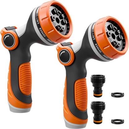 Garden Hose Nozzles,Hose Spray Nozzle with Adjustable 10 Watering Patterns