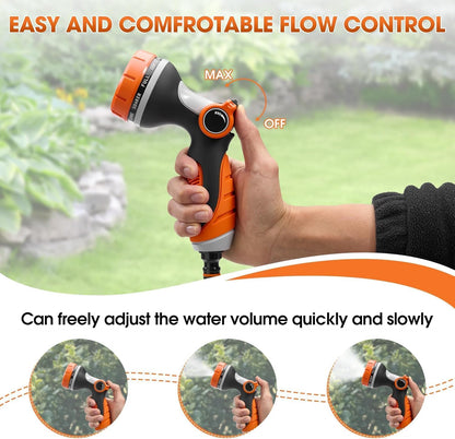 Garden Hose Nozzles,Hose Spray Nozzle with Adjustable 10 Watering Patterns