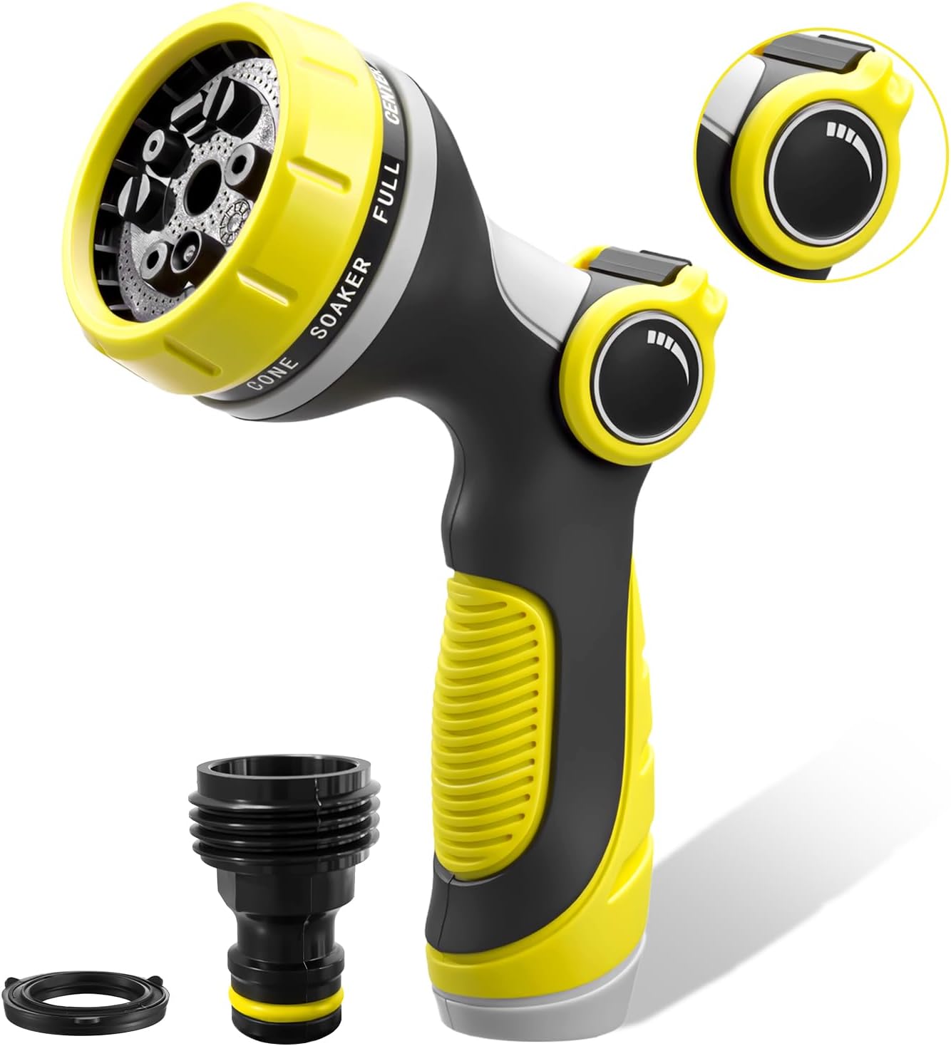 Garden Hose Nozzles,Hose Spray Nozzle with Adjustable 10 Watering Patterns