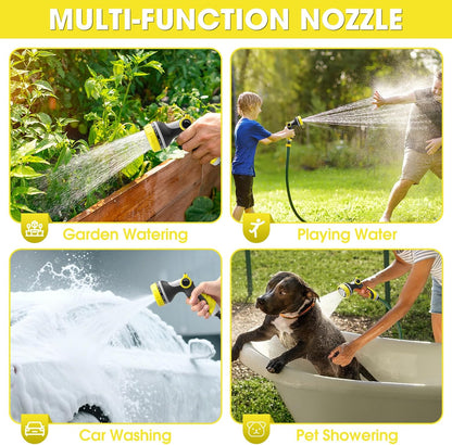 Garden Hose Nozzles,Hose Spray Nozzle with Adjustable 10 Watering Patterns