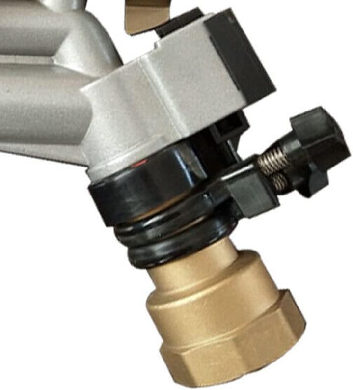 1.5" Irrigation Impact Sprinkler Gun, Zinc Alloy Body, 360 Adjustable Rain Spray Gun, Large Area Water Irrigation Tool for Agriculture Lawn