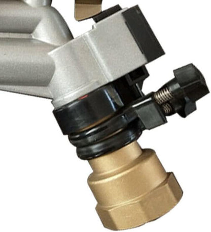 1.5" Irrigation Impact Sprinkler Gun, Zinc Alloy Body, 360 Adjustable Rain Spray Gun, Large Area Water Irrigation Tool for Agriculture Lawn