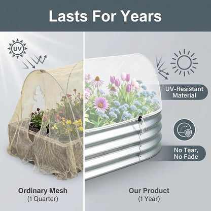 Mosquito Net for Patio & Garden Mesh Screen Breathable Insect Bug Bird Netting for Plants, Trees, Outdoor Tents, DIY Protection Free Cutting Black/4 * 2.4M
