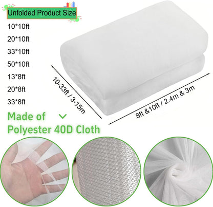 Mosquito Net for Patio & Garden Mesh Screen Breathable Insect Bug Bird Netting for Plants, Trees, Outdoor Tents, DIY Protection Free Cutting Black/4 * 2.4M