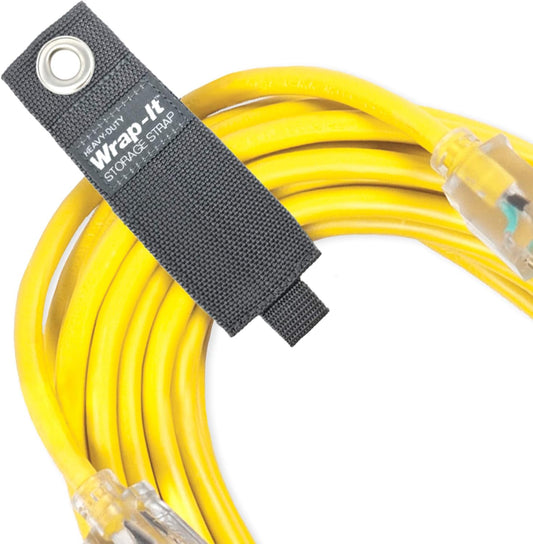 Heavy-Duty Straps - Assorted 10-Pack (Graphite Gray) - Hook and Loop Storage Strap, Extension Cord Organizer, Hose, Cable Straps, Rope Organizer, Electrical, Hose, Garage Wall Hanger