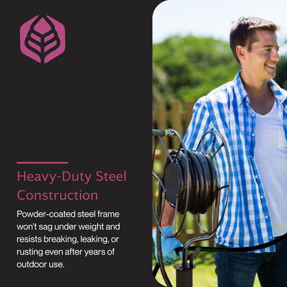 Free Standing Swivel Hose Reel, 360 Degree Rotation
