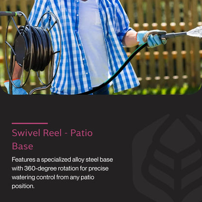 Free Standing Swivel Hose Reel, 360 Degree Rotation