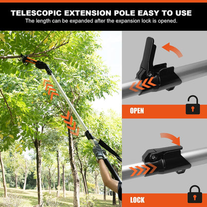 Electric Pole Lopper 40MM Professional Cordless Pruning Shear