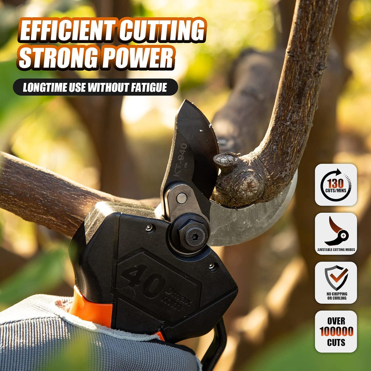 Electric Pole Lopper 40MM Professional Cordless Pruning Shear