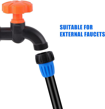 24Pcs 1/2" Drip Irrigation Fittings Kit,Irrigation Hose Connector