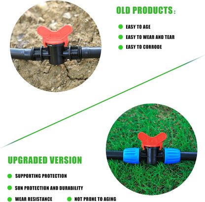 24Pcs 1/2" Drip Irrigation Fittings Kit,Irrigation Hose Connector