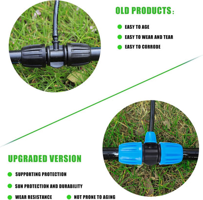 24Pcs 1/2" Drip Irrigation Fittings Kit,Irrigation Hose Connector