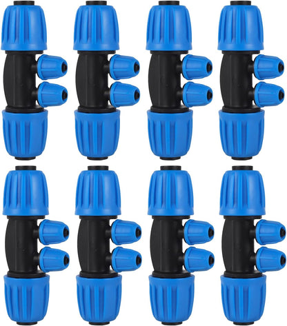 24Pcs 1/2" Drip Irrigation Fittings Kit,Irrigation Hose Connector