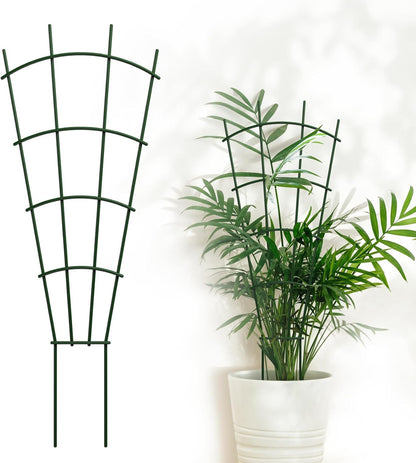 4-Pack Metal Trellis for Potted Plants, 43" Heavy Duty Garden Trellis for Climbing Plants, Rustproof Powder Coated Indoor/Outdoor Trellis for Climbing Vines, Flowers, Houseplants