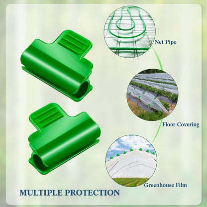 Greenhouse Clamps for Film Netting Tunnel Hoop, 40 pieces, 11 mm