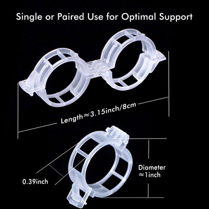 Bulk Tomato Clips, Plant Support Clip for String Trellis Climbing Plants Garden Vegetables- 200PCS/White