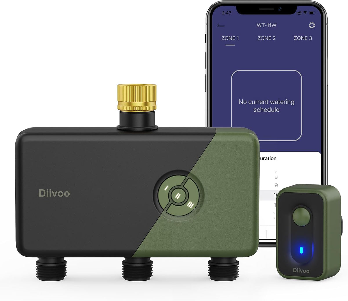Brass 3 Zone WiFi Water Timer