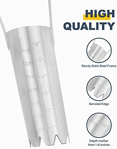 Dibber with 5 Inch Measurements Seed Dibber Garden Tool Hand Dibbler Seed Planter Tool Seed Dispenser Hole Digger for Planting Small Seeds Seedlings Sowing Seeds Transplanting Plants