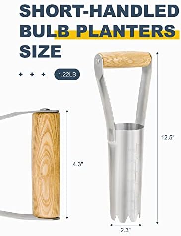 Dibber with 5 Inch Measurements Seed Dibber Garden Tool Hand Dibbler Seed Planter Tool Seed Dispenser Hole Digger for Planting Small Seeds Seedlings Sowing Seeds Transplanting Plants