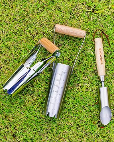 Dibber with 5 Inch Measurements Seed Dibber Garden Tool Hand Dibbler Seed Planter Tool Seed Dispenser Hole Digger for Planting Small Seeds Seedlings Sowing Seeds Transplanting Plants