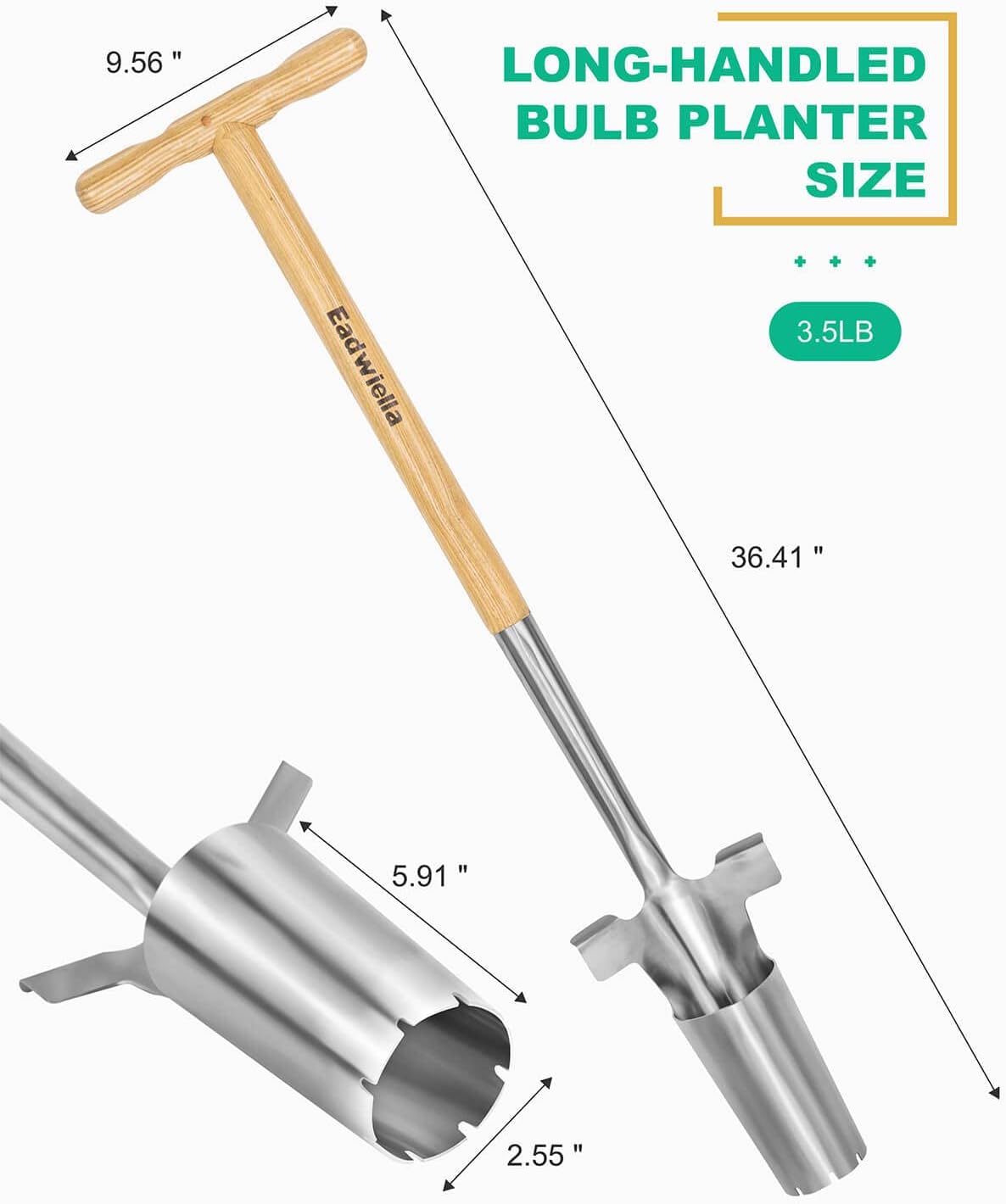 Dibber with 5 Inch Measurements Seed Dibber Garden Tool Hand Dibbler Seed Planter Tool Seed Dispenser Hole Digger for Planting Small Seeds Seedlings Sowing Seeds Transplanting Plants