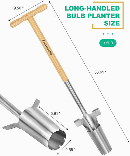Dibber with 5 Inch Measurements Seed Dibber Garden Tool Hand Dibbler Seed Planter Tool Seed Dispenser Hole Digger for Planting Small Seeds Seedlings Sowing Seeds Transplanting Plants