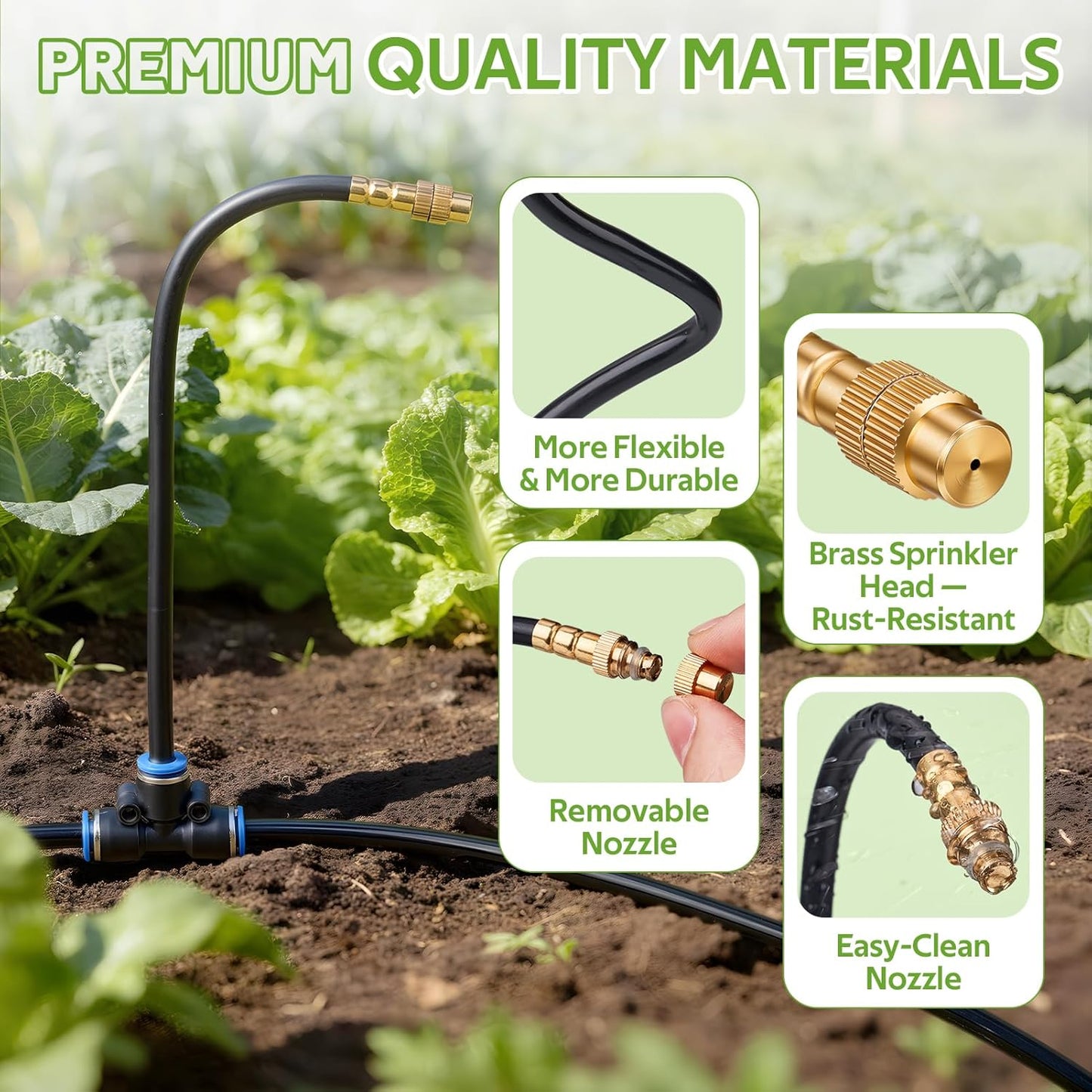 33FT Garden Watering Kit for Small Gardens