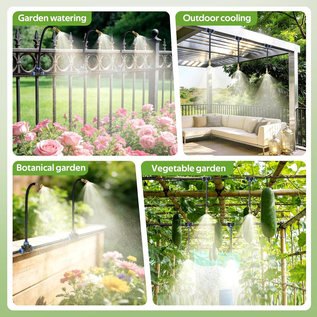 33FT Garden Watering Kit for Small Gardens