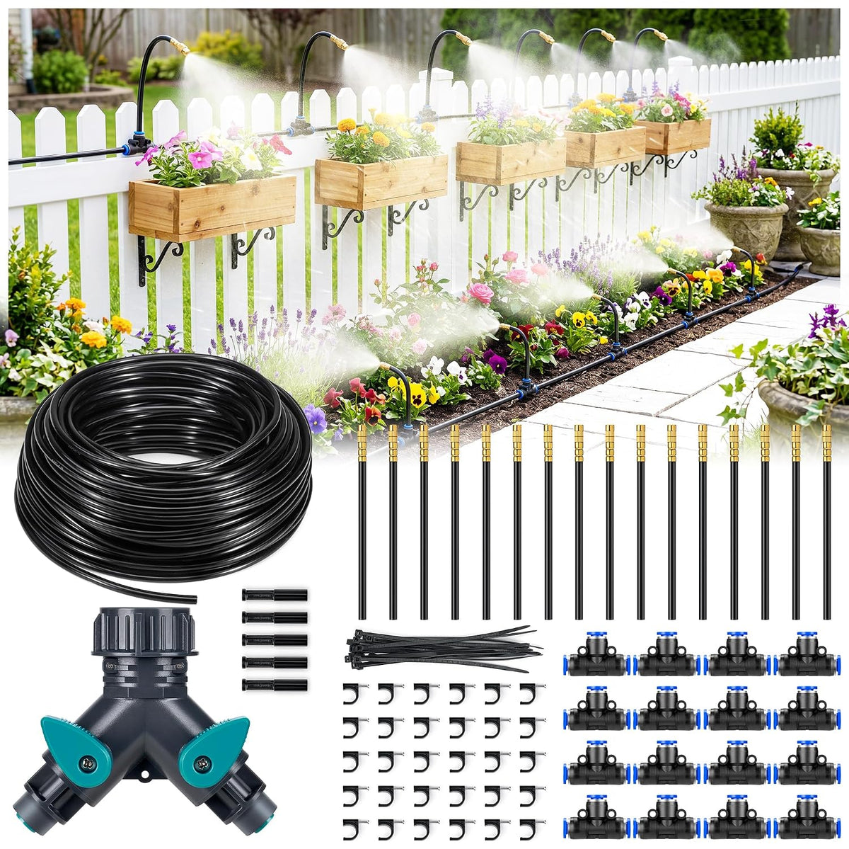 33FT Garden Watering Kit for Small Gardens