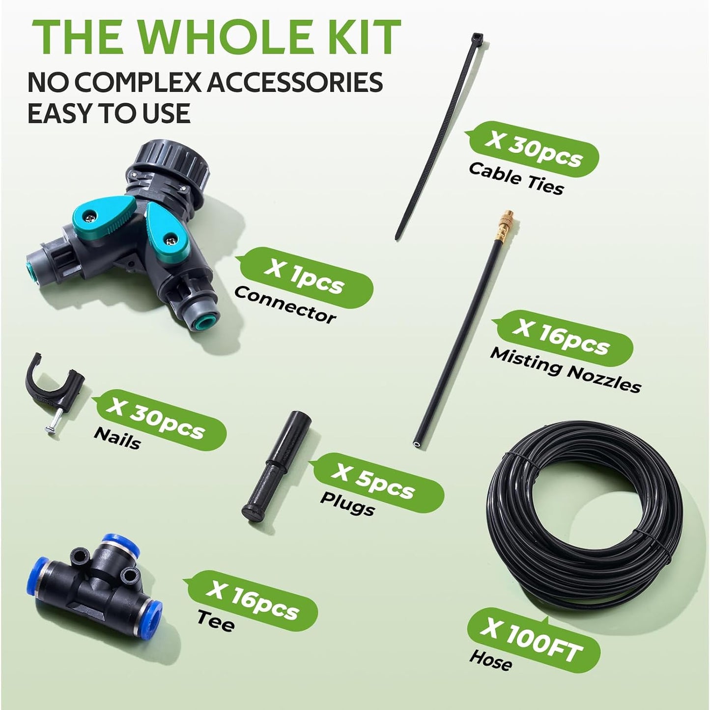 33FT Garden Watering Kit for Small Gardens