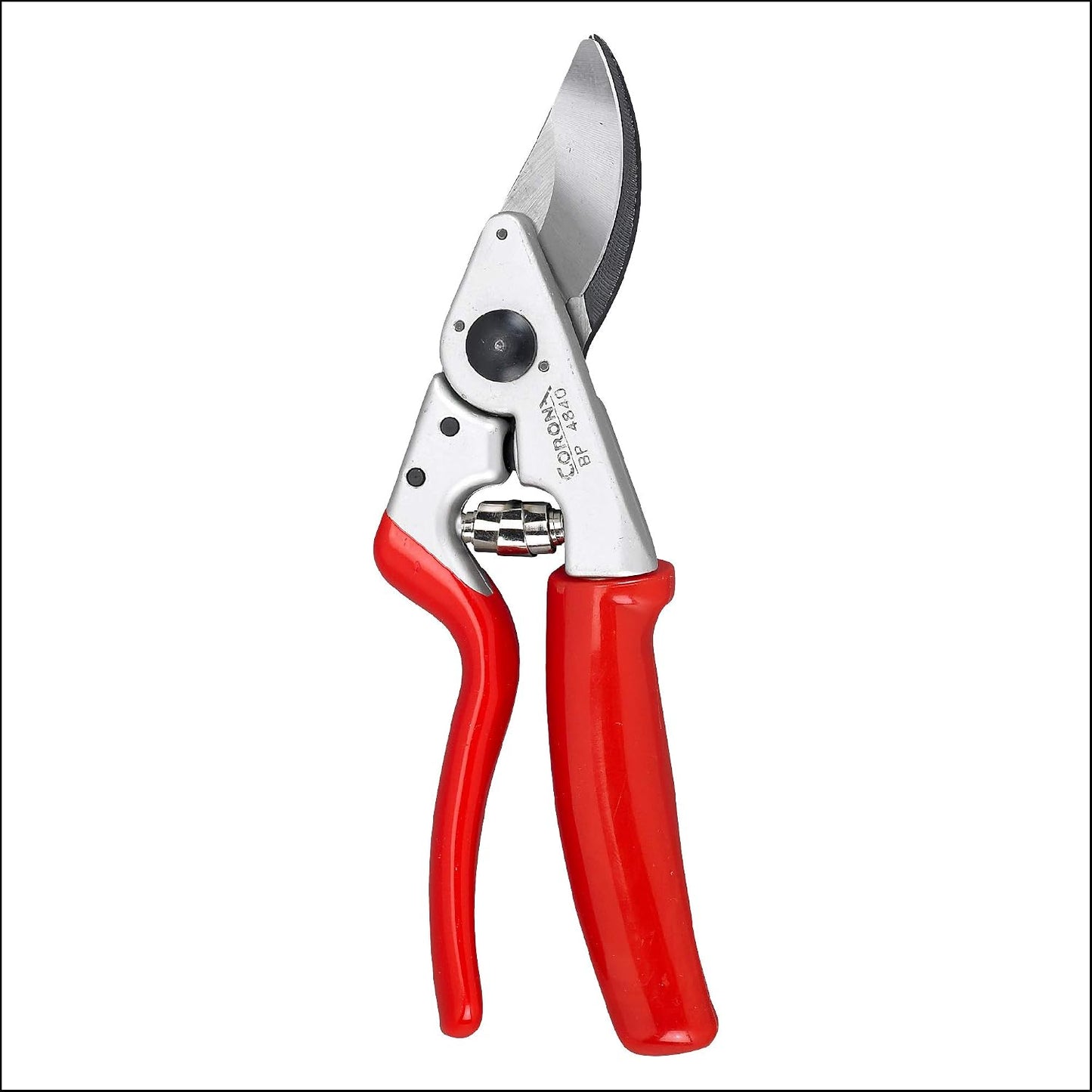Corona BP 4840 Forged Steel Aluminum Handles Bypass Hand Pruner - 1 inch Cut Capacity Stem and Branch Garden Shears, Red