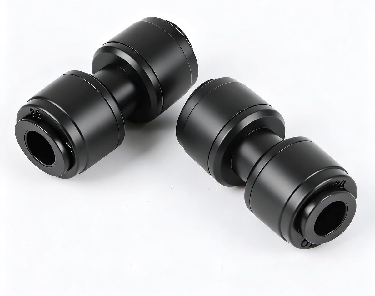45 PCS Quick Connect 1/4" Drip Irrigation Fittings Kit, Universal Drip Line Connectors for 1/4-Inch Drip Tubing Includes Couplings Tees Elbows Plugs Parts for Irrigation System Connection