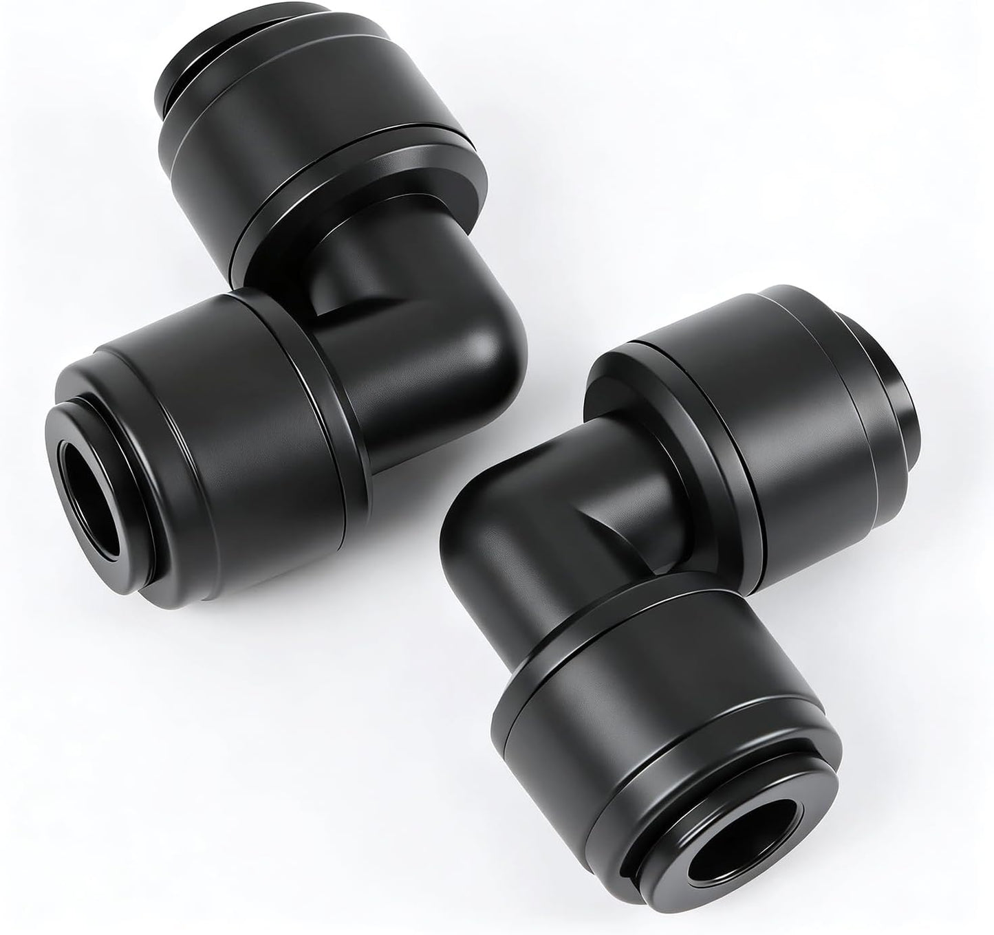 45 PCS Quick Connect 1/4" Drip Irrigation Fittings Kit, Universal Drip Line Connectors for 1/4-Inch Drip Tubing Includes Couplings Tees Elbows Plugs Parts for Irrigation System Connection