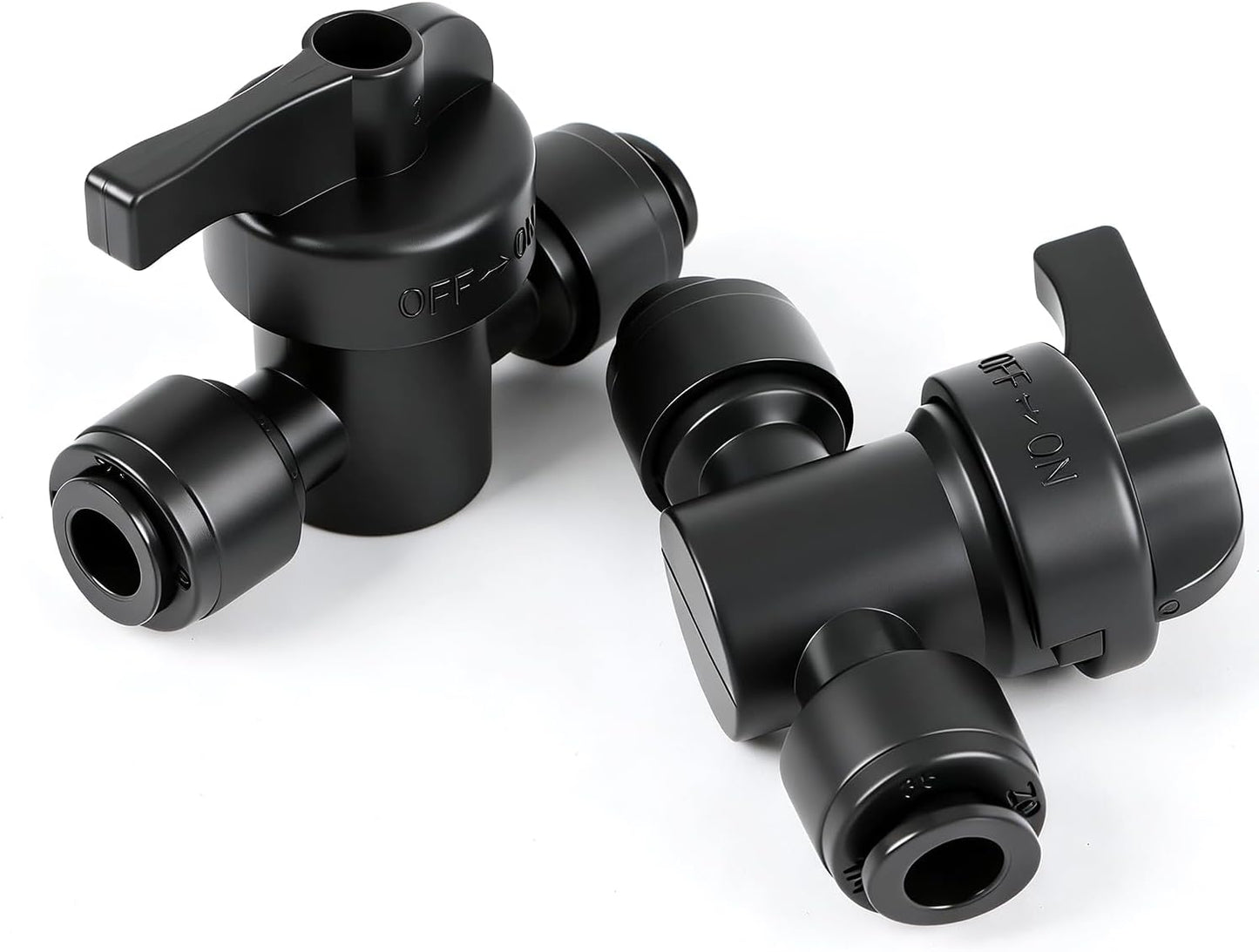45 PCS Quick Connect 1/4" Drip Irrigation Fittings Kit, Universal Drip Line Connectors for 1/4-Inch Drip Tubing Includes Couplings Tees Elbows Plugs Parts for Irrigation System Connection