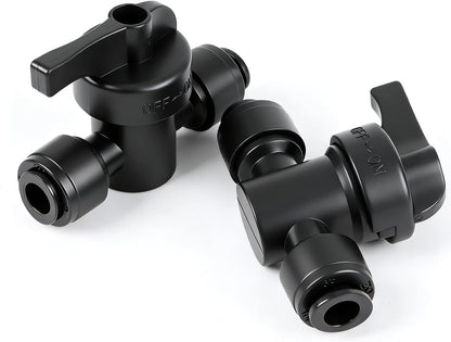 45 PCS Quick Connect 1/4" Drip Irrigation Fittings Kit, Universal Drip Line Connectors for 1/4-Inch Drip Tubing Includes Couplings Tees Elbows Plugs Parts for Irrigation System Connection