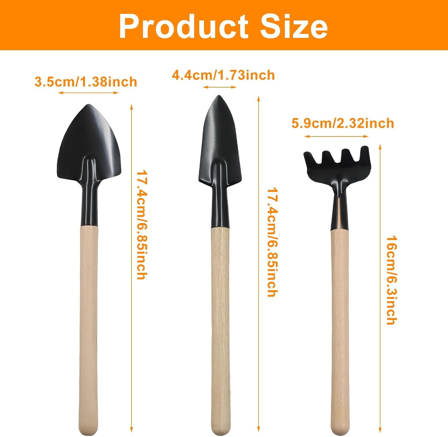 6 Pack Small Garden Tool Set
