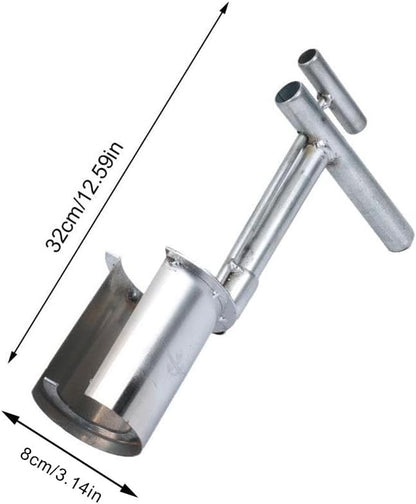 Bulb Planter Tool,Stainless Steel Fruit Tree Transplant Drilling Tool,Plant and Fruit Tree Seedling Transplanter with Long Handle,Handheld Soil Sampler,for Spring Planting Digging Transplanting